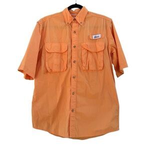 World Wide Sportsman Vented Short Sleeve Fishing Hiking Shirt Size Small